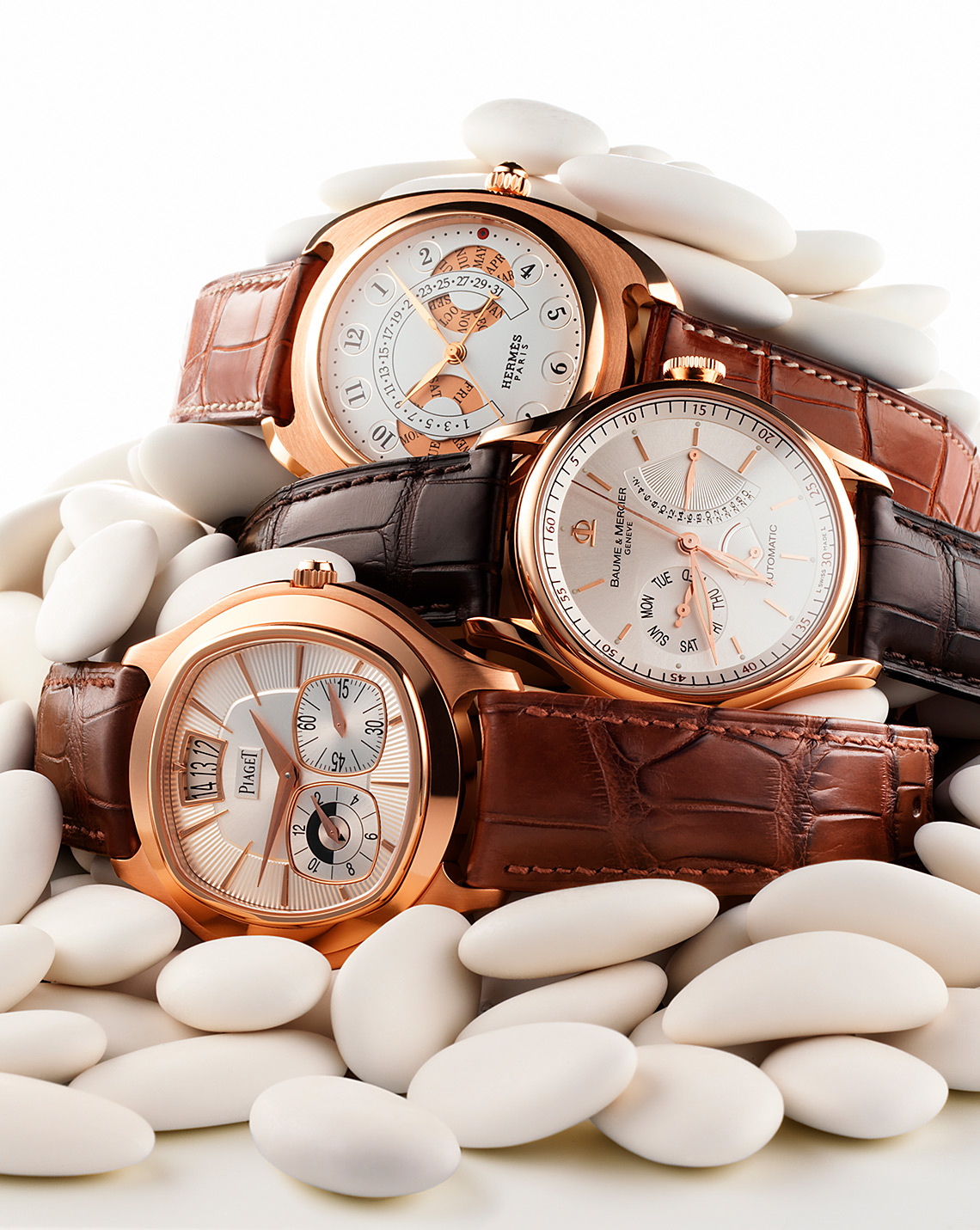 Montres hommes en or rose