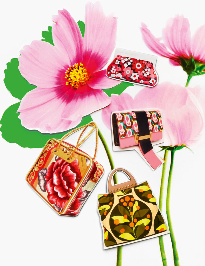 Mode pochettes et sacs imprimé fleurs