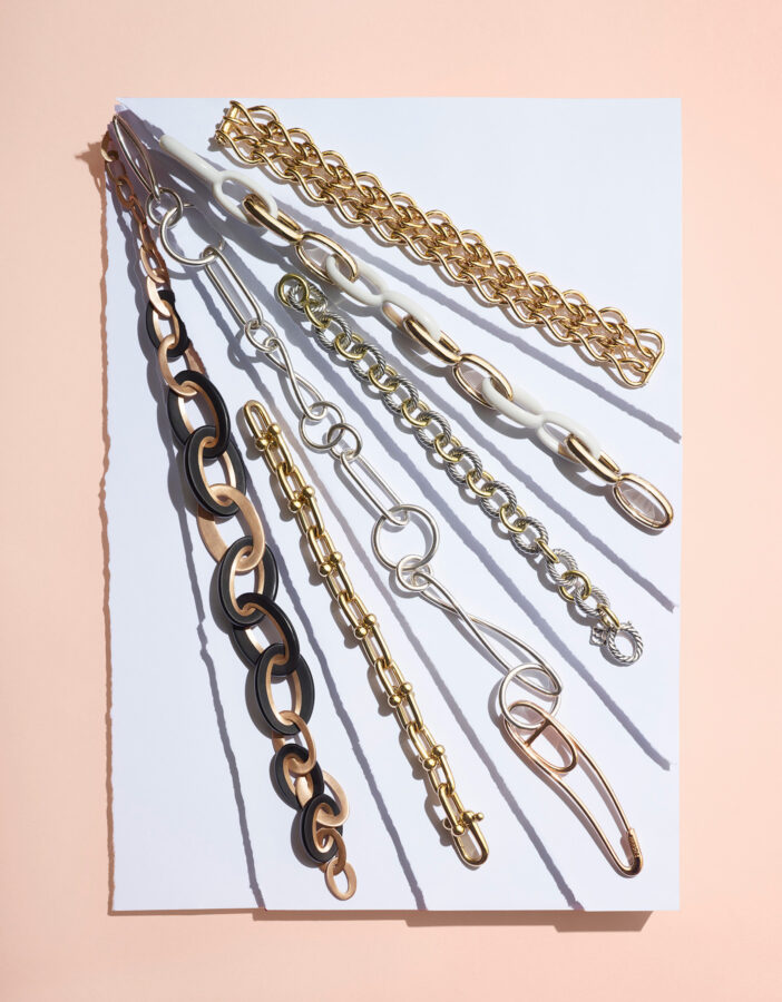 Mode accessoires bracelets collier sautoirs maillons chaînes