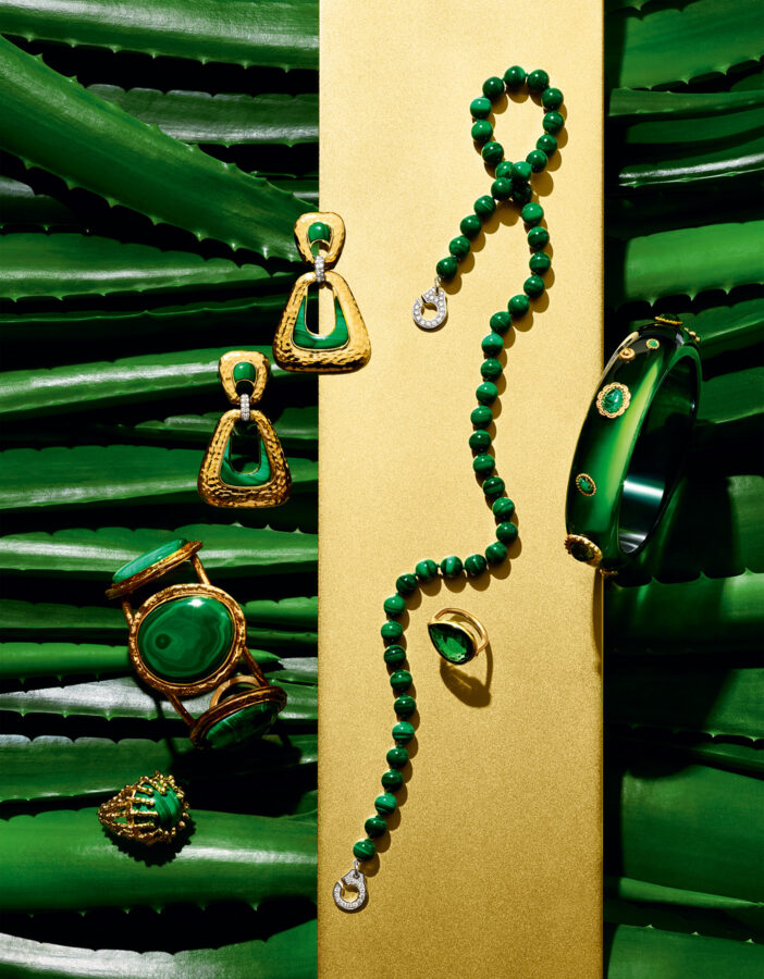 Mode vert joaillerie pierres semi-précieuses