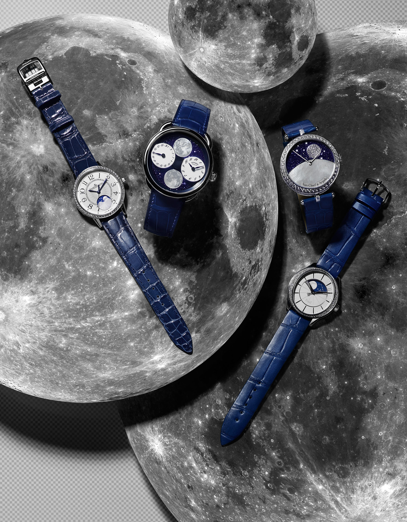 Horlogerie montres heure jour nuit lune